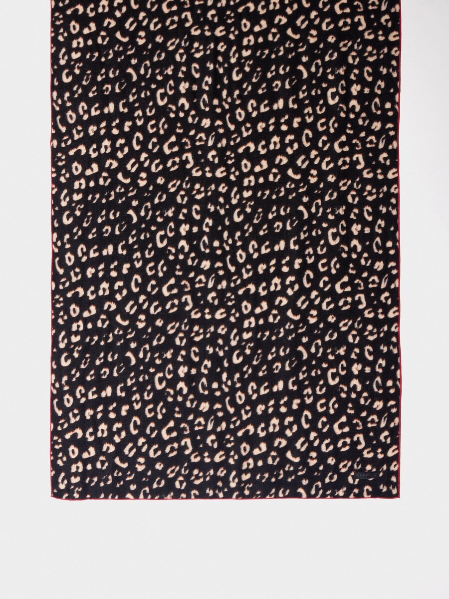 Bufanda Estampado Leopardo multicolor