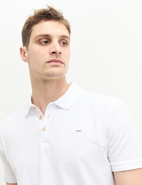 520975 REMERA HARRINGTON LABEL Blanco