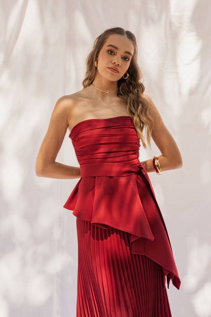 BLUSA ODETTE BURGUNDY BLUSA ODETTE BURGUNDY