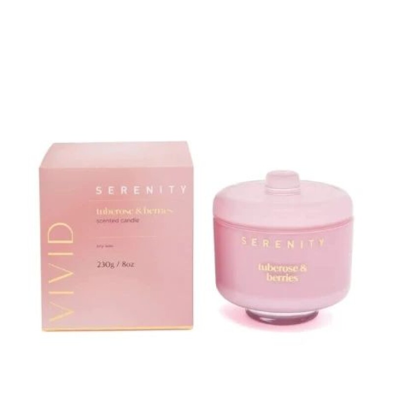 VELA AROMATICA SERENITY TUBEROSE Y BERRIES