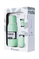 KIT V1 TERMO CLASICO 750ML SIN MANIJA TERRANO KIT V1 MATE + TERMO CLASICO 750ML VERDE AGUA