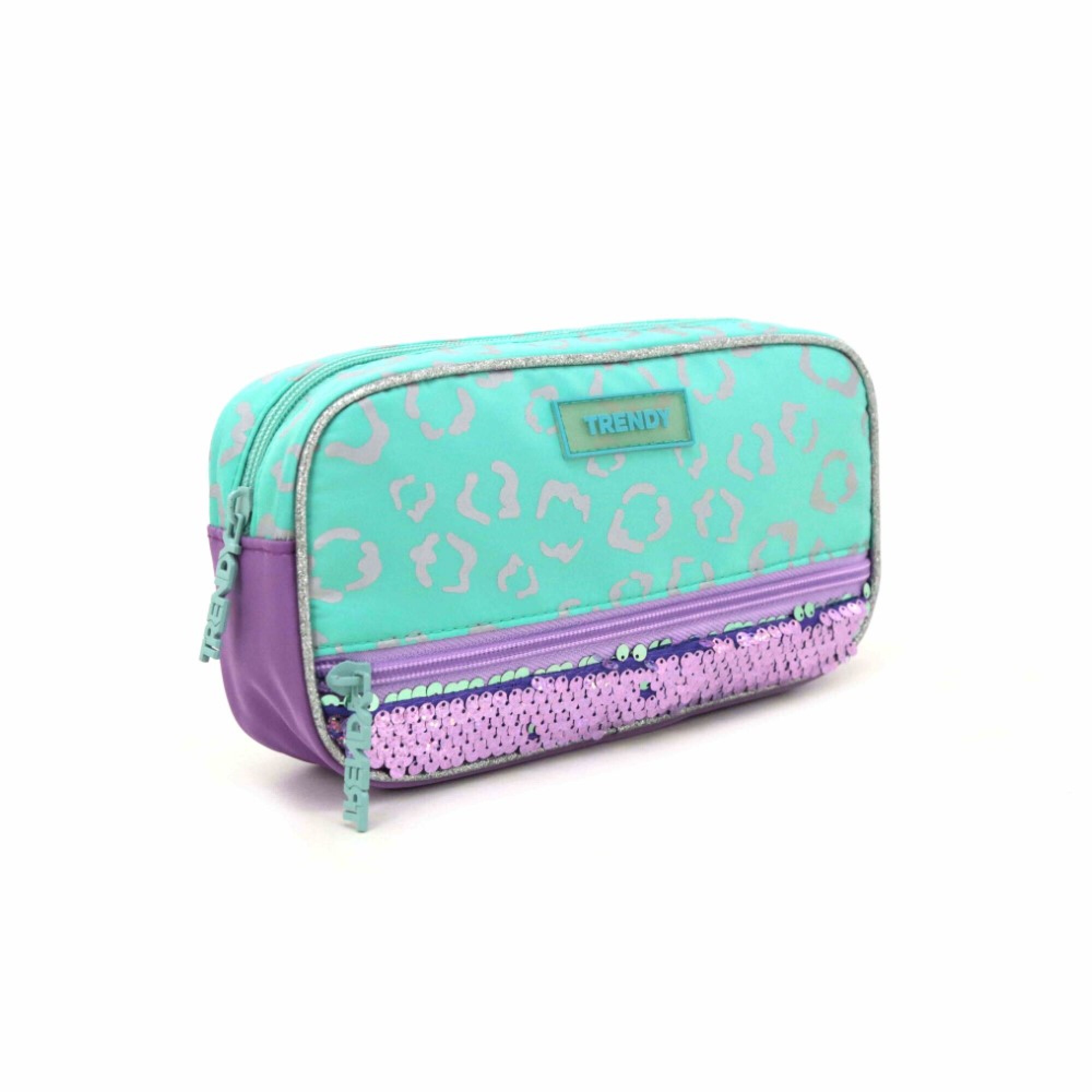 Beauty Case In Pelle Verde Acqua