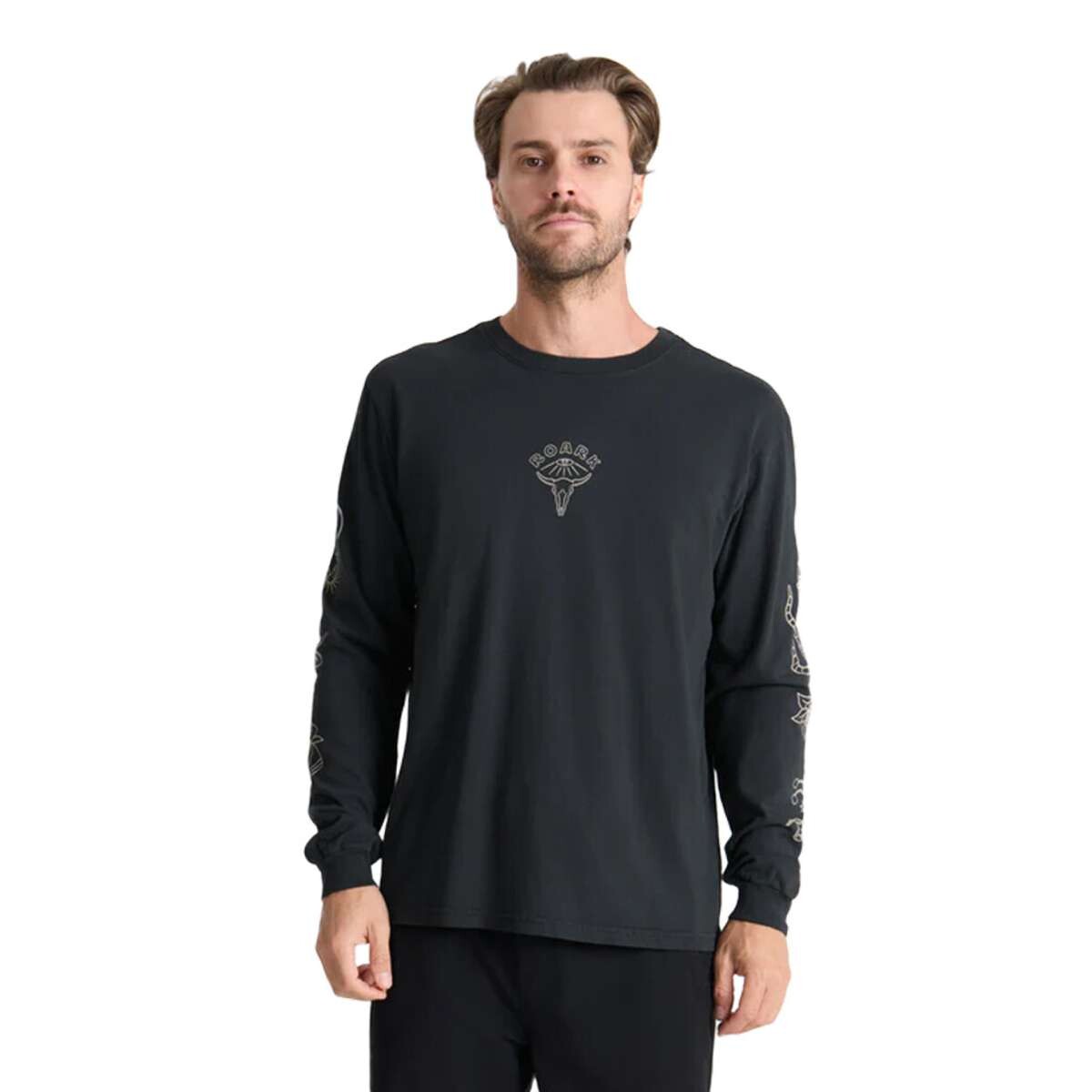 Remera Roark Icons Ls - Negro 