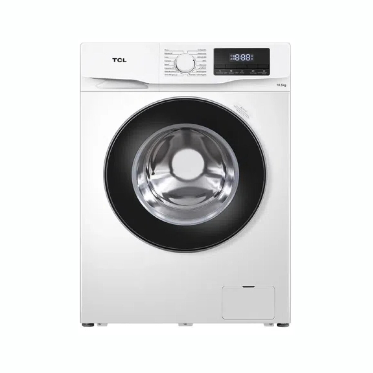 Lavarropas Inverter TCL P608 Carga Frontal Capacidad 8Kg 