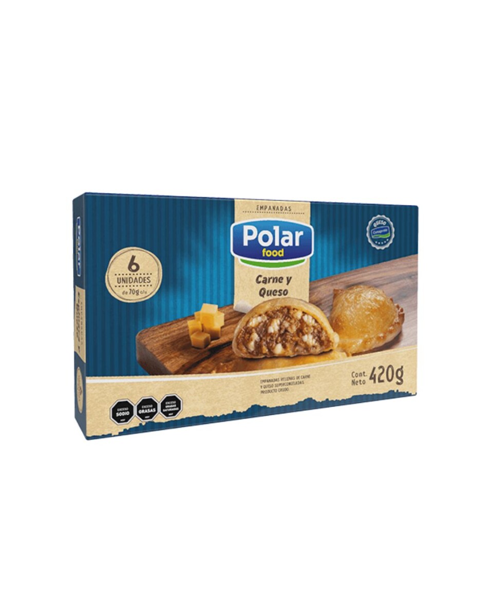EMPANADAS DE CARNE Y QUESO X6 POLAR FOOD 