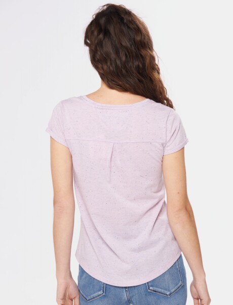 REMERA CON BOTONES Lavanda