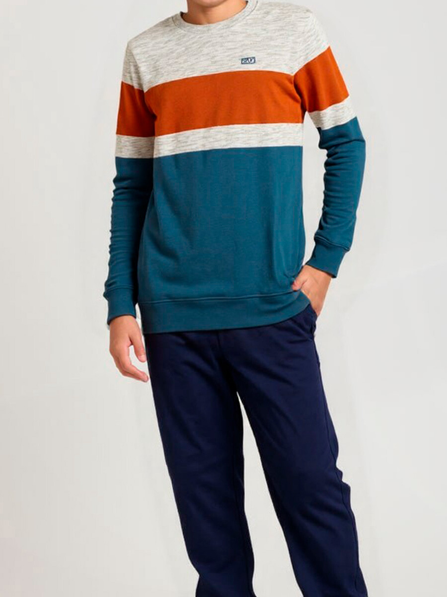 SWEATER TOMY TEEN RUSTY - Azul Piedra 