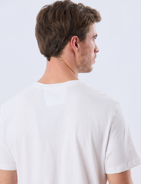 REMERA ESTAMPADA DE ALGODÓN Blanco