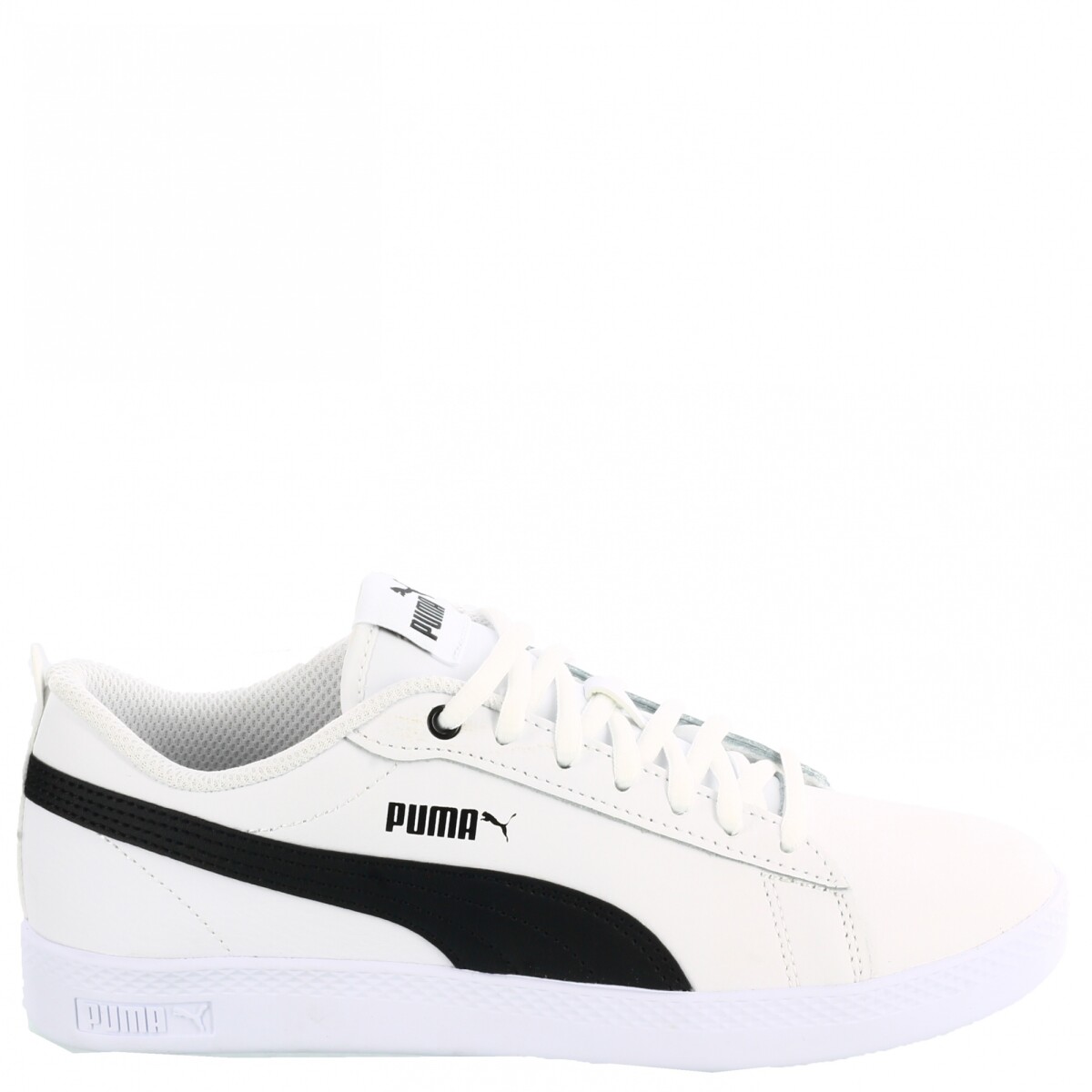 Championes de Mujer Puma Smash V2 Leather Puma - Blanco - Negro 