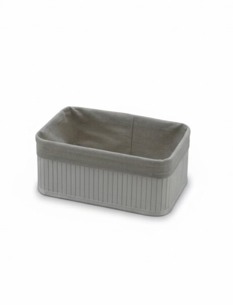 CESTO REC BAMBÚ FORRADO TELA 24X14X10CM BCO CESTO REC BAMBÚ FORRADO TELA 24X14X10CM BCO