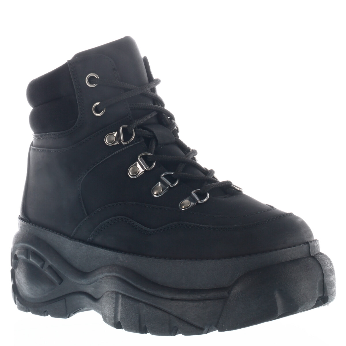 Bota BUFFI acordonada MissCarol - Black/Pu 