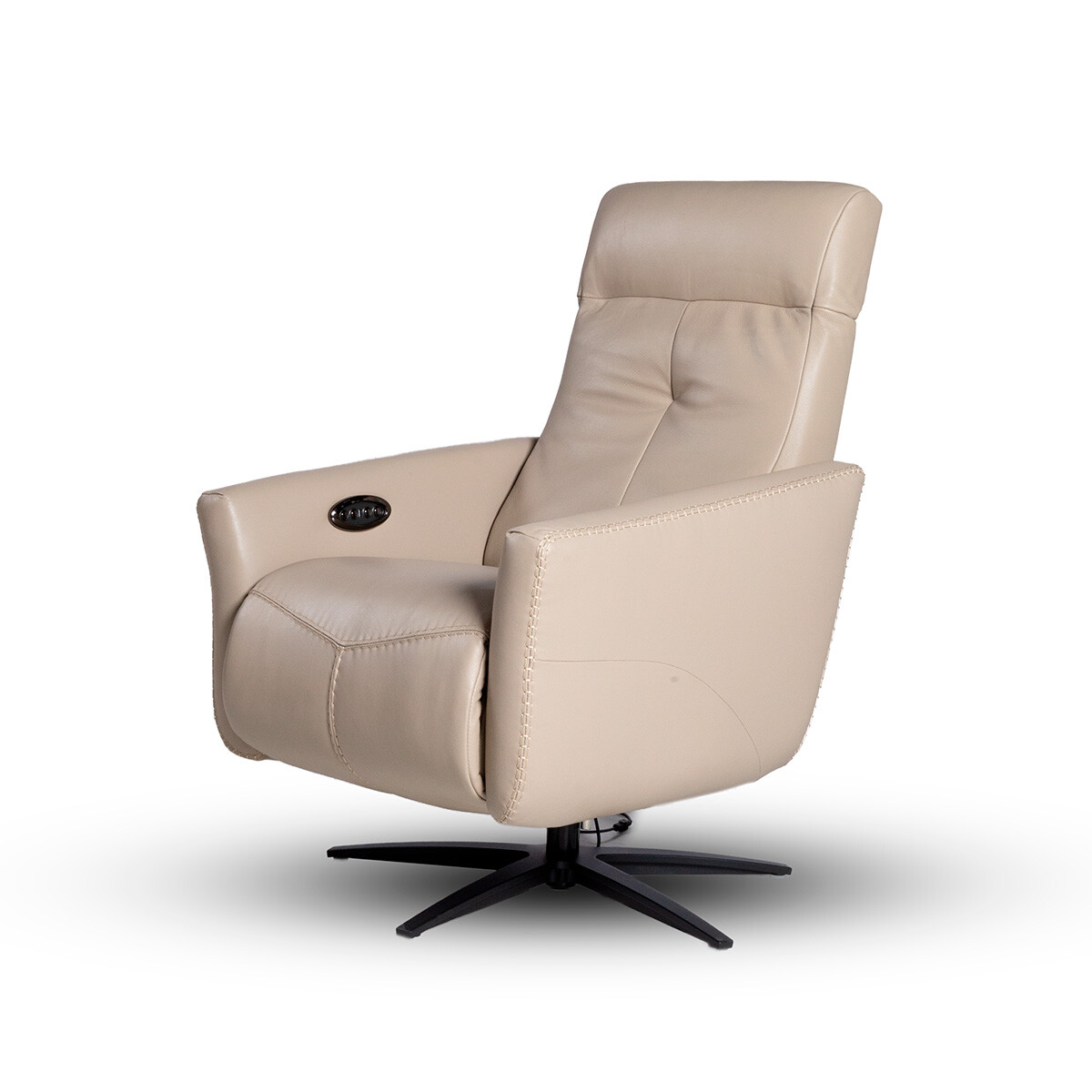 Butaca Pandora (Reclinable eléctrica) - Cuero Básico - 519 (Beige) 