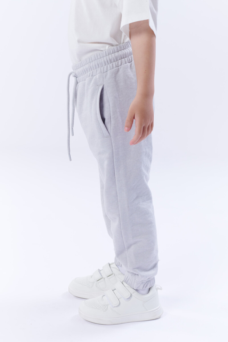 Pantalón deportivo con puño Gris Claro