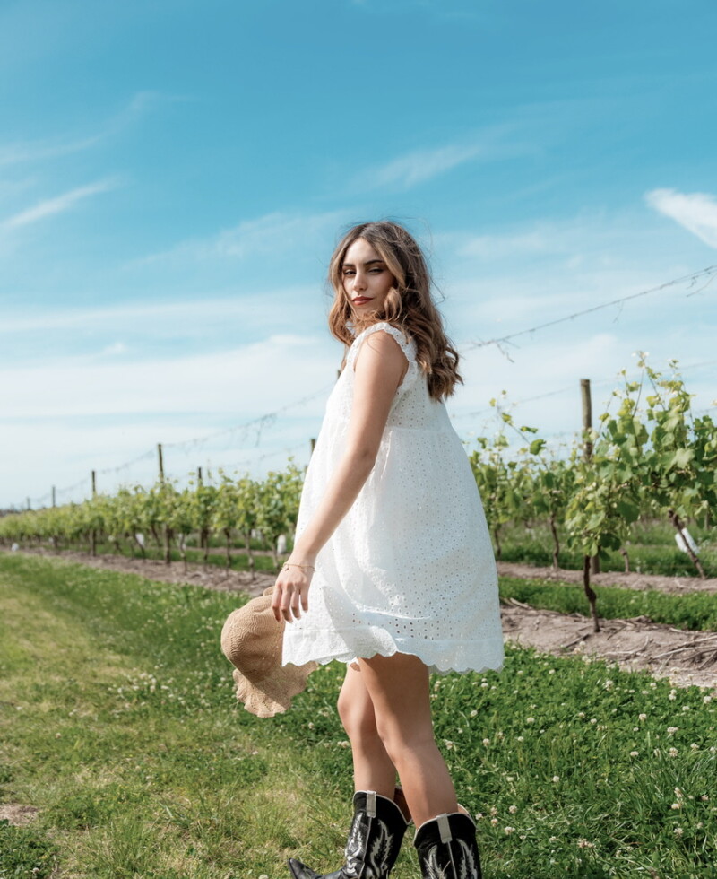 Vestido Ambar blanco