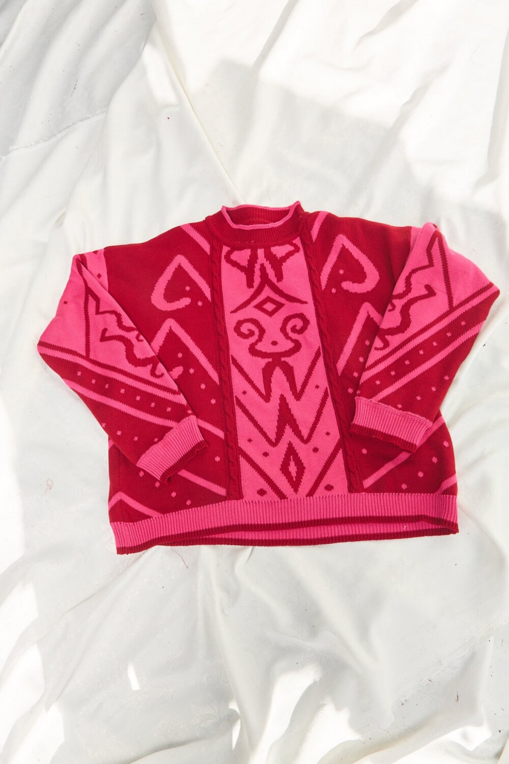 Scrollwork Sweater Rosa / Rojo