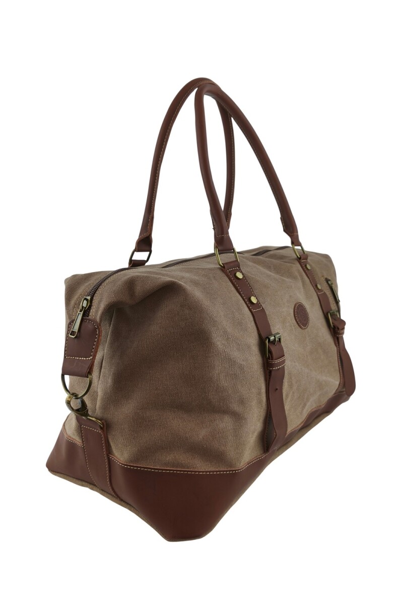 Bolso de viaje de lona Marrón