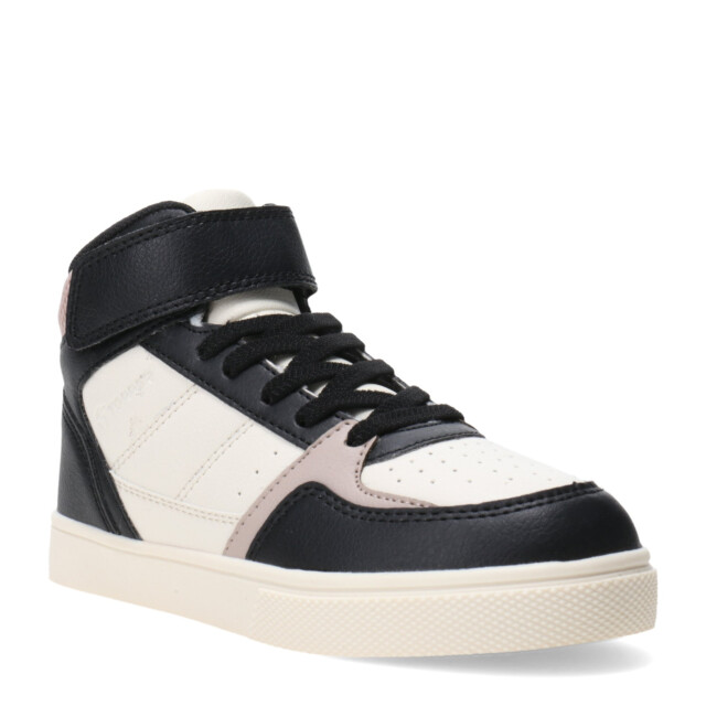 Championes Infantiles Topper Bota Costa II Mid Blanco Hueso - Negro