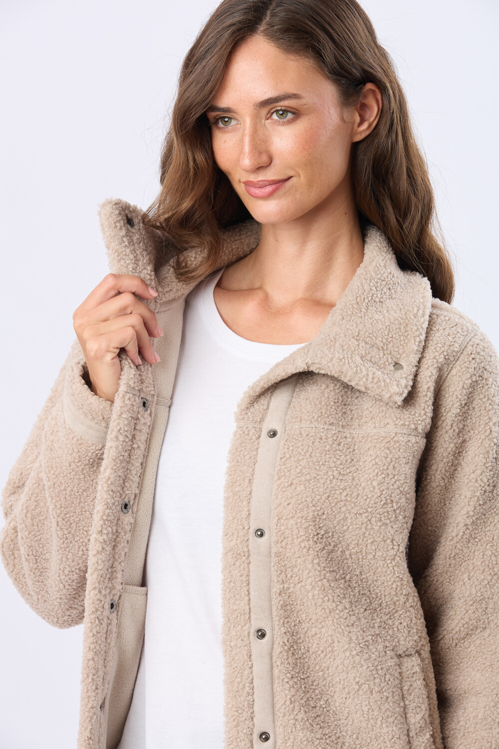 CAMPERA DE SHERPA Beige