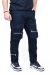 Cargo gabardina Negro