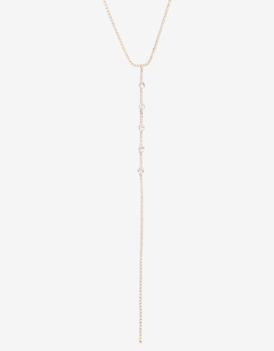 Collar Largo De Strass 