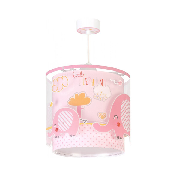 Lámpara colgante infantil E27 modelo LITTLE ELEPHANT flúor DA0218
