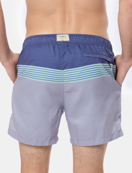 SHORT DE BAÑO RAYADO Rosa