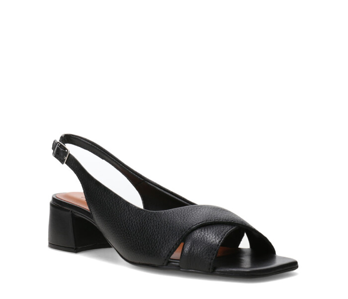 Sandalias de Mujer Bottero Cruzada Con Tira Trasera Negro