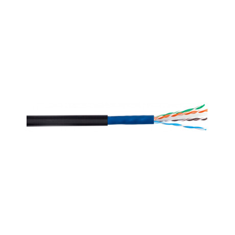 Cable UTP Cat 3 2 PARES EXT Negro 100% 500 Mts MPT Cable 5558