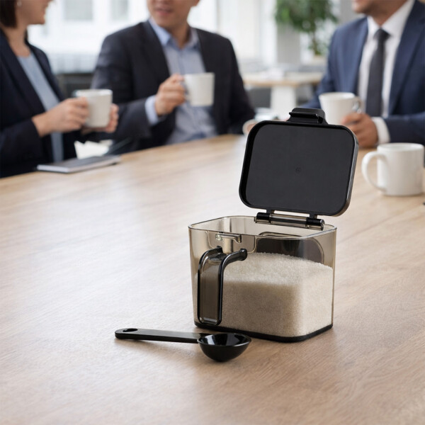 Especiero Salero Pimentero Magnético Frasco Contenedor 410ml Negro XL