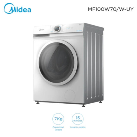 Lavarropas Midea Frontal 7kg MF100W70WBUY Blanco
