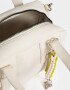 Bowling Cartera Bowling Con Charm - Blanco Crudo