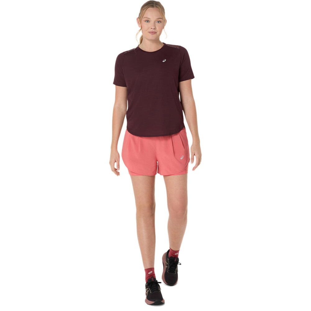Short Running Road 2-N-1 3.5In Mujer Dark Pink Clay/dark Pink Clay