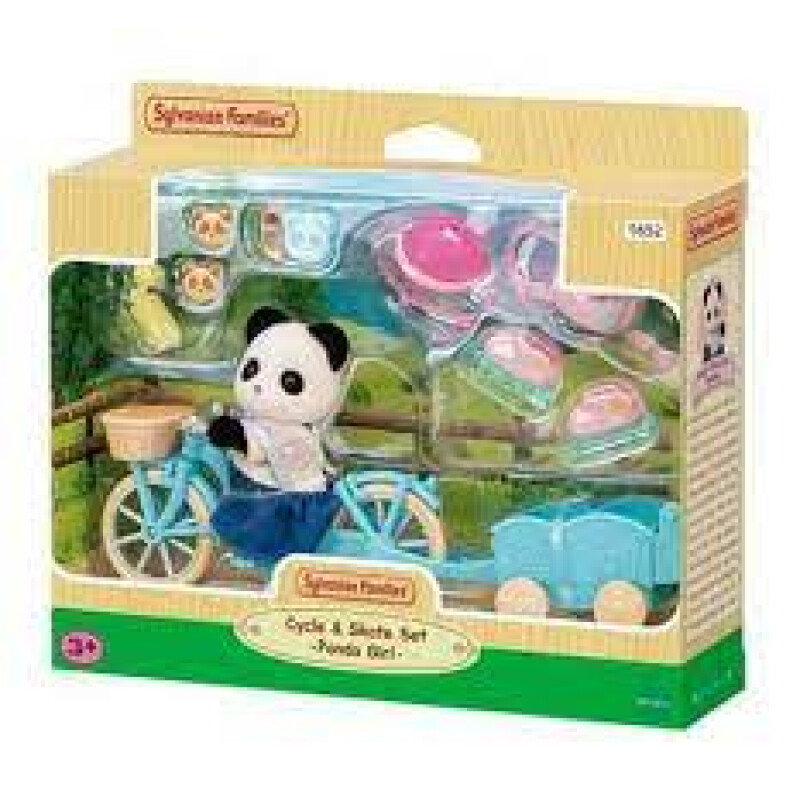 Sylvanian Families Conjunto De Ciclo Skate Chica Panda 5652 Sylvanian Families Conjunto De Ciclo Skate Chica Panda 5652