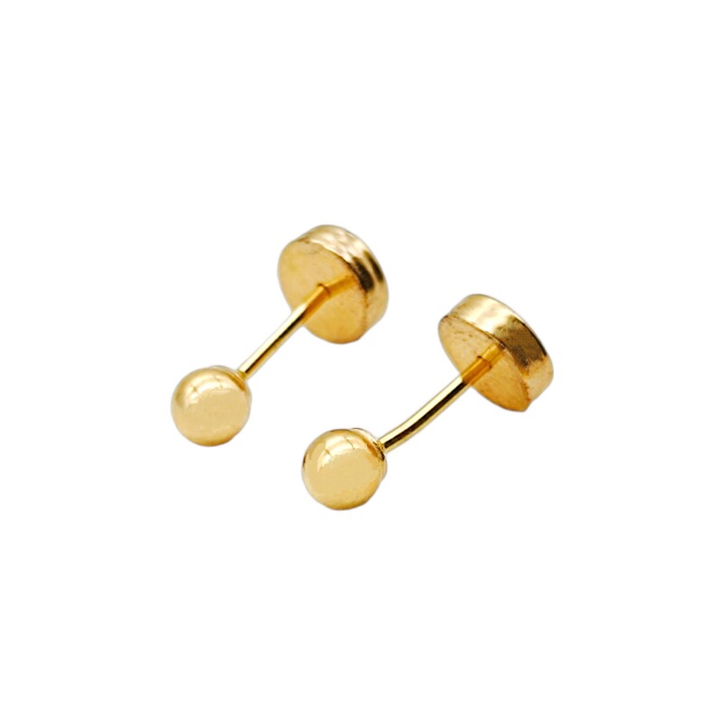 Abridores Bolitas-Oro Bajo-Sin Piedra-AB8032 Sinpiedra