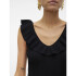 VMPROVENCE SL RUFFLE TOP GA BLACK