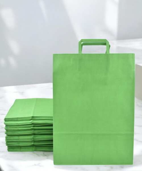 Pack x 100 - bolsa lisa 30x12x41 cm. VERDE
