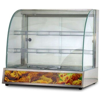 Vitrina caliente de vidrio curvo | Kuma HW-2PS Vitrina caliente de vidrio curvo | Kuma HW-2PS