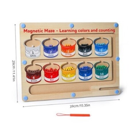 Laberinto Magnetico de Colores y Numeros Laberinto Magnetico de Colores y Numeros
