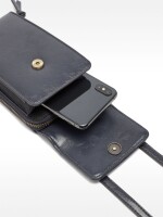 Bolsa Para Móvil De Trenzado Multicolor azul-marino