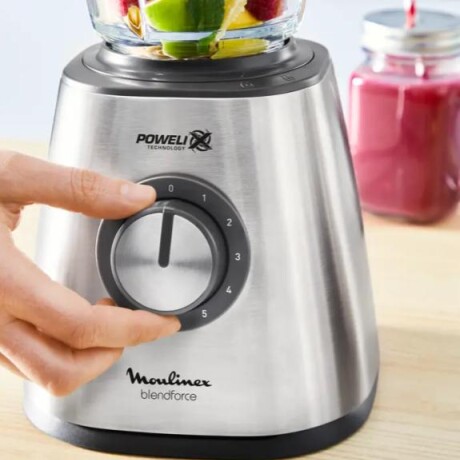 Licuadora Moulinex De Acero Inox, Con Jarra Vidrio, 5 velocidades, 800w, Color Plateado Licuadora Moulinex De Acero Inox, Con Jarra Vidrio, 5 velocidades, 800w, Color Plateado