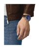Reloj Tissot Supersport Chrono para hombre de cuero marrón T1256171604100 Azul