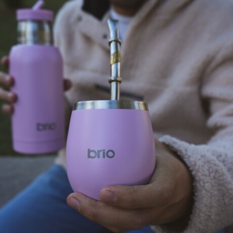 Termo Acero Inox 750 Ml brio Con Pico Cebador Lavanda