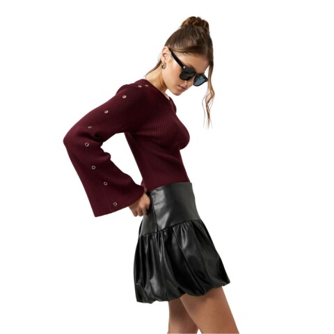 FALDA JEANY XS-L NEGRO
