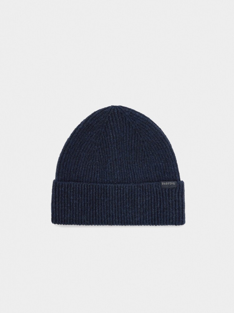 Gorro Con Dobladillo azul-marino