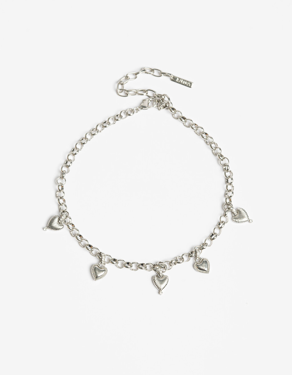 Collar Corto Corazones 