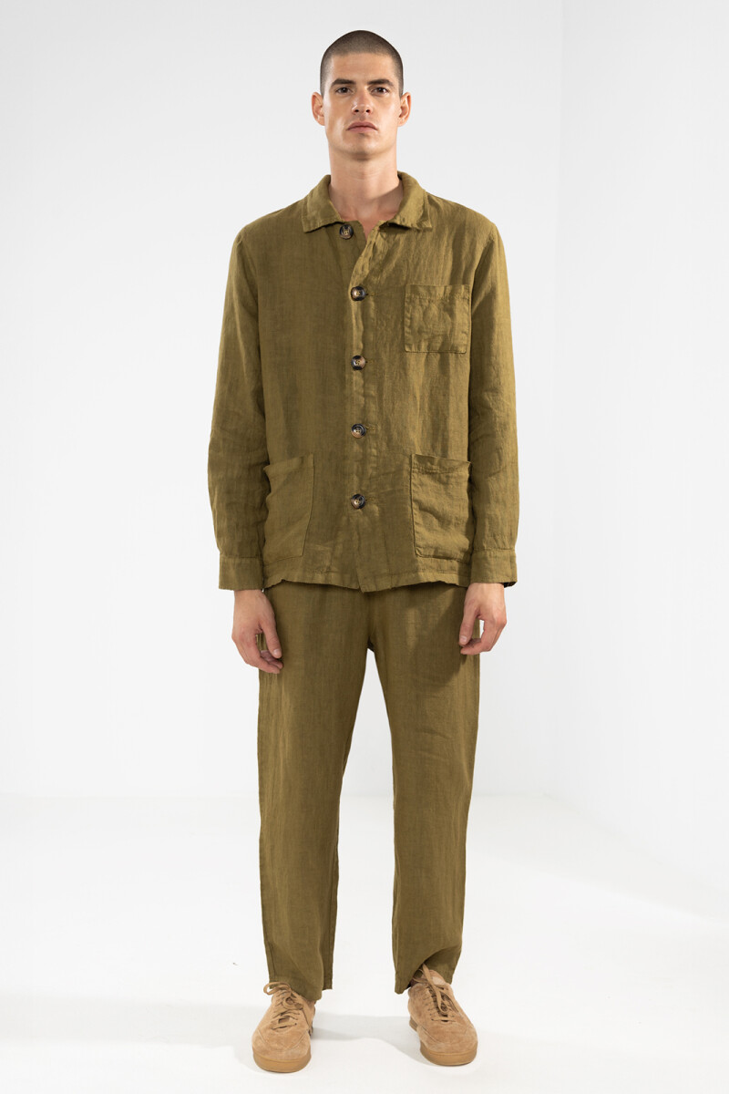 PREMIUM LINEN JACKET Oliva Pol