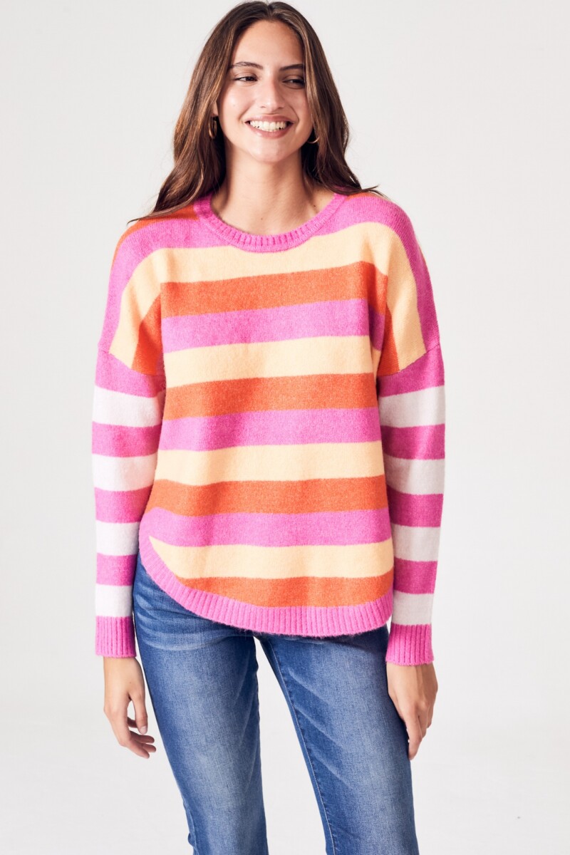Sweater Raya Color Block - Multi 