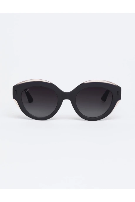 Lentes Tiwi Anne Bicolor Black / Pink With Burgundy Gradient Lenses