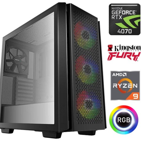 Equipo Gamer Ryzen 9 7900, 16GB, 1TB Nvme, Rtx 4070 12GB 001