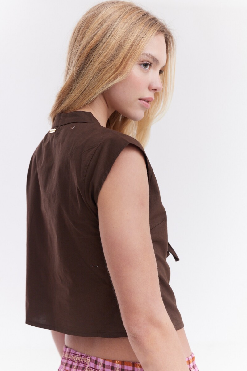 Blusa Osaka Marrón